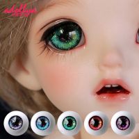 Adollya Accessories Eyeballs 10mm 12mm 14mm 16mm 18mm Flash Color Eyes for Suitable 1/12 1/8 1/6 1/4 1/3 Dolls