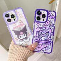 น่ารัก Sanrio อะนิเมะ Kawaii โบว์ Kuromi สีวงกลมเคสสำหรับ Apple Iphone 11/12/13 /Pro Max 12มินิ Xs/xr 7จุด/8จุด