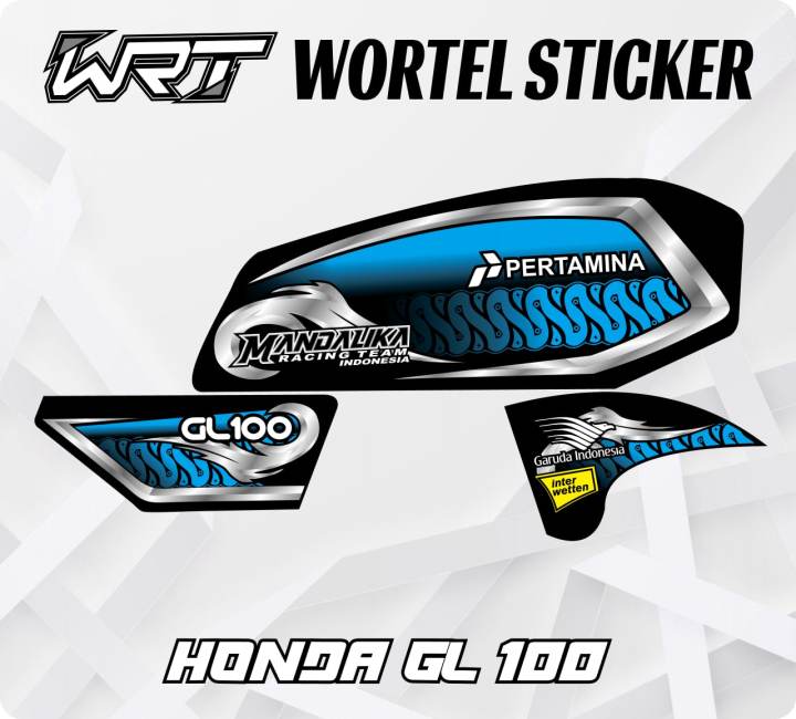 Striping Gl100 Stiker Hologram Decal Motor Gl 100 Mandalika Wsbk