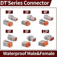 ❍ 1Set DT Deutsch Automobile Connector 2P/3P/4P/6P/8P 22-16AWG Waterproof Electrical Wire Plug Socket Car Kit DT06-4S DT04-2P/3P