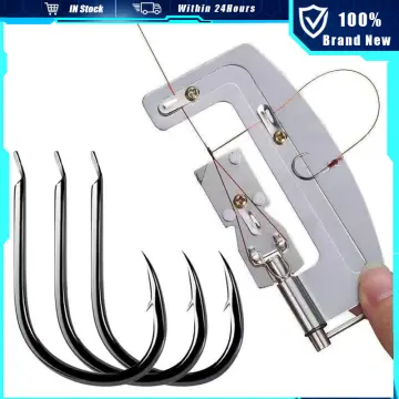 Semi Automatic Fishing Hooks Line Tier Machine Stainless Steel Portable  Fast Fishhooks Tying Knotter Fish Accessories Tackle