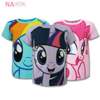 My Little Pony เสื้อยืดคอกลม เสื้อคอกลม ผ้าคอตตอนสแปนเด็กซ์ ลายโพนี่ จาก NADreams เนื้อผ้าเกรดดี นุ่มมาก