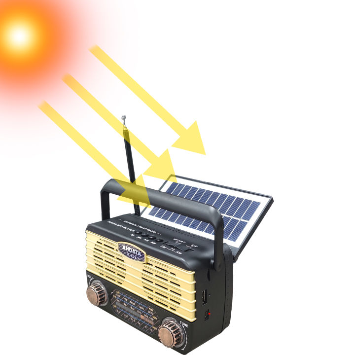 xhdata-d-902-fm-am-sw-usb-tf-แบบพกพาย้อนยุคบลูทู-ธ-วิทยุพลังงานแสงอาทิตย์หลายวิธีการชาร์จ