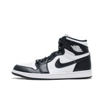 รองเท้าผ้าใบผู้ชาย Air Jordan1 Retro Black White High Top Retro รองเท้าบาสเก็ตบอลผู้ชาย Black and White Panda Edition