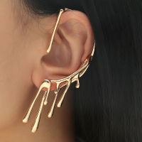 Exaggerated Metal Ear Hook Clip Earrings For Women Single Punk Ear Cuff 1PC Chic Gold Sliver Color Boucle d’Oreille