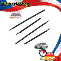 Weather Strip 4 Doors แท้ สี Black Soluna Vios Belta Toyota 4 ประตู ปี2007-2012 ขนาด 95x3.5x1 มีบริการเก็บเงินปลายทาง