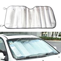 1Pc 130Cm x60Cm Car Rear Window Windshield Sunshade Front UV Protect Reflector Sun Shade For Car Window Covers Sun Visor Silver