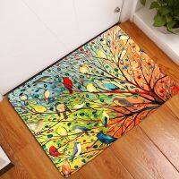 【CC】▽▦₪  and bird doormat floor mat  door kitchen Doormat entrance bathroom customized