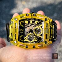 Guess Watch Chronograph Limited Phoenix CASE Yellow Jelly RM Style GW0499G2