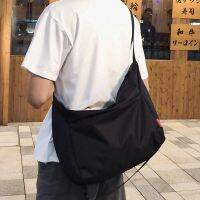 【คุณภาพสูง】กระเป๋าสะพายข้าง กันน้ำ แฟชั่น ulzzang korean fashion nylon big capacity men sling bag shoulder bag crossbody bag messenger bag for men birthday gift