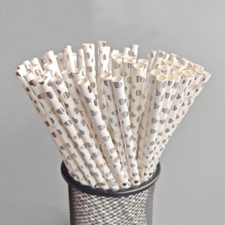 cw-20-100pcs-biodegradable-disposable-drinking-paper-straws-bronzing-foil-birthday-wedding-event-supplies