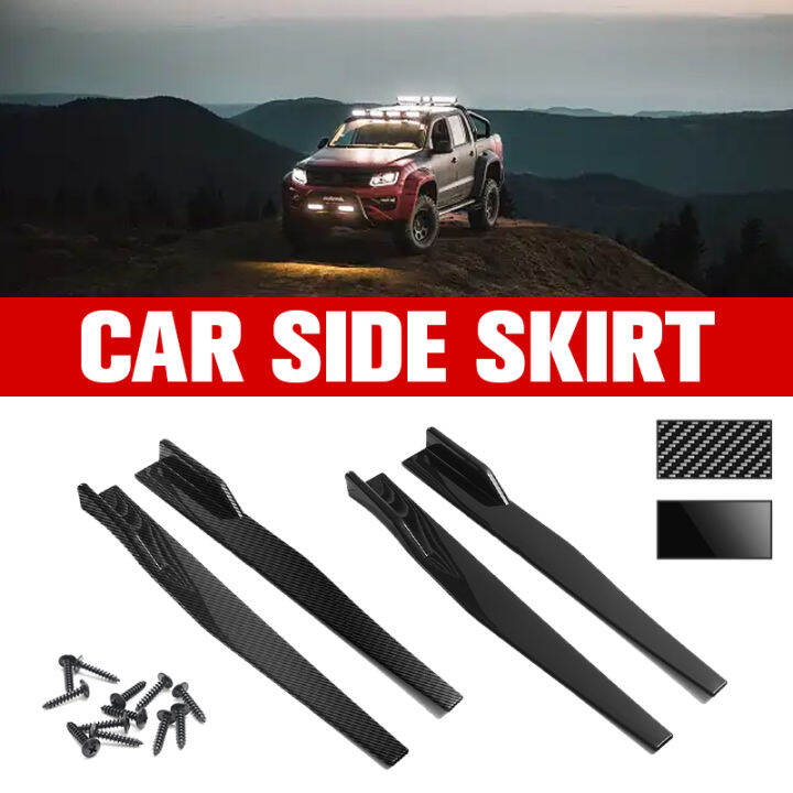 Universal Side Skirts Lateral Faldon Car 86cm Side Skirt Extension