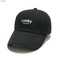 GAB หมวกแก๊บ Lowest price✹﹍❧หมวกแก็ป Lucky หมวกผู้ชายผู้หญิงเวอร์ชั่นเกาหลีหมวกผ้าหนา หมวกใส่เที่ยว