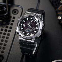 Casio Standard รุ่น AQ-S810W-1A4V  นาฬิกาข้อมือผู้ชาย สายเรซิ่นใช้พลังงาน Solar Power - มั่นใจ ของแท้ 100% ประกันศูนย์ 1 ปีเต็ม