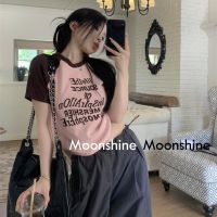 COD DSGTREYTTRYUII Moon เสื้อครอป เสื้อแฟชั่นผู้หญิง y2k สีพื้น สําหรับผู้หญิง ใส่ไปคลับ ปาร์ตี้ 2023 NEW 23071014