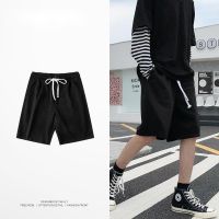 M-7XL Men Shorts Mens Clothing Short Pants Seluar Pendek Lelaki Plus Size Loose Fashion Boy Drawstring Shorts Mens Street Sports Gym Basketball Pants Beach Pants Black Ready Stock