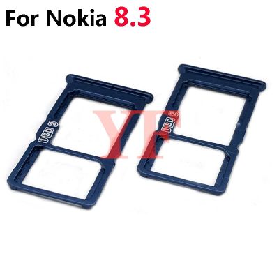 ‘；【。- For Nokia 8.3 9 Sim Card Tray Holder SIM Tray Slot Holder Adapter Socket Repair Parts