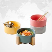 Stylish Minimalist Salad Ceramic Bowl - Perfect for Instant Noodles and More