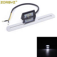 ZORBYZ Chrome รถจักรยานยนต์3 LED ป้ายทะเบียน Light Mount Tail เบรคสำหรับ A Street Dirt Bike