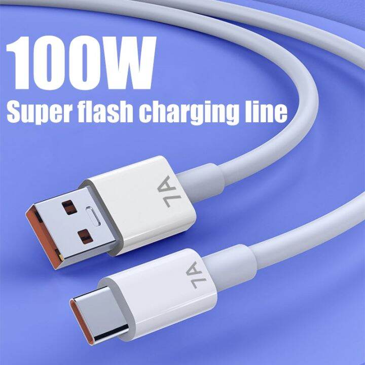 a-lovable-7a-100w-usb-csuper-fast-charge-type-c-ลวด-forp40-p30s10-s20phone-usb-type-c-สายชาร์จข้อมูล