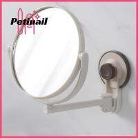 PETINAIL ° พลาสติก360หมุนได้อุปกรณ์เสริมในห้องน้ำกระจกโกนหนวดกระจกเงาโต๊ะเครื่องแป้ง Perlengkapan Rias ดูดฝุ่นพับได้