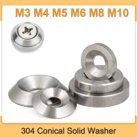 M3 M4 M5 M6 M8 M10 Conical Solid Countersunk Head Washer Flat Gasket Concave and Convex Tapered Conical Stainless Steel Washers Nails  Screws Fastener