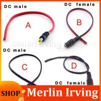 Merlin Irving Shop 5pcs 12V AC DC Male Female Jack Power Cable Cords Connectors Adapter Plug Wire for LED Strip Light Lamp CCTV Camera