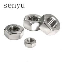 (SQIU)SENYU M1 M1.2 M1.4 M1.6 M2 M2.5 M3 M4 M5 M6หรือ M8 (20Pcs) สแตนเลสเมตริกด้าย Hex Nut Hexagon Nuts