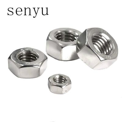 SENYU m1 m1.2 m1.4 m1.6 m2 m2.5 m3 m4 m5 m6 or m8 (20pcs) Stainless Steel Metric Thread Hex Nut Hexagon Nuts Metric Nut