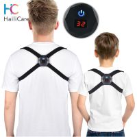 Smart Vibration Back Posture Corrector Shoulder Training Belt Intelligent LCD Display Screen Correction Humpback Massager Device