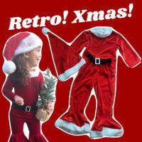 Retro xmas ชุดซานตี้ ขาม้า แฟชั่นยุค60(FANCY168)