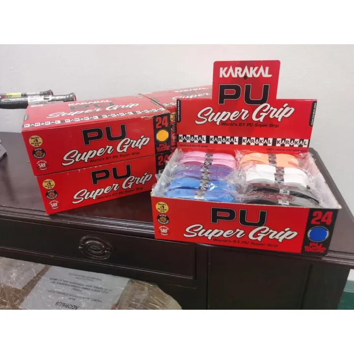 Karakal Pu Super Grip (Replacement Grip for Badminton Squash or Tennis Rackets) (100 ORIGINAL