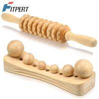 ✧ yeicnw8784 2Pcs/Set Wood Massage Tools Anti Cellulite Massagers Lymphatic Psoas Muscle Release with 6 Balls