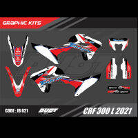 สติ๊กเกอร์วิบาก Honda CRF 300 L 2021 ทั้งคัน Graphic kit สติ๊กเกอร์เคลือบเงา สุดคุ้ม