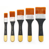 แปรงทาสีขนทองด้ามดำ ART NATION BR8714 เบอร์ 2, 3, 4, 5, 6 แปรงวาดรูป แปรงระบายสี พู่กัน Paint Brush