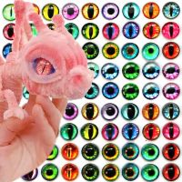 10mm Eyes Dolls Eyeball Mixed Round Photo Glass Demo Flat Back Making Findings