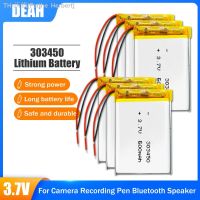 4-100PCS Brand New 303450 3.7V Lithium Polymer Battery For Reading Pen MP5 Bluetooth Headset Speaker Li-Po Rechargeable Batteria [ready stock] Faithe Herbert