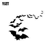 YJZT 13.1x11.2CM Lovely Halloween Bat Decor Car Stickers High Quality Vinyl C12-0964