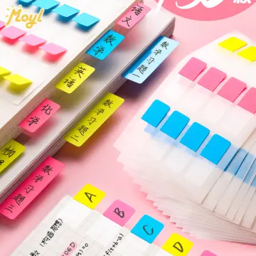 125 sheets Transparent Sticky Notes, Page Markers, Book Tabs