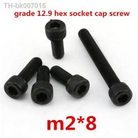 ☽  500pcs m2x8 high strength grade 12.9 alloy steel with black oxide hexagonal / hex socket head cap screw