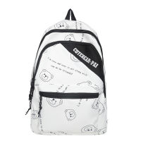 ✔กระเป๋านักเรียนสำหรับผู้หญิง,Tas Ransel Grafiti สไตล์เกาหลีแบบใหม่สำหรับแบบลำลองสำหรับเด็กผู้หญิงเป้นักเรียนความจุขนาดใหญ่โรงเรียนมัธยมต้นและมัธยมต้น