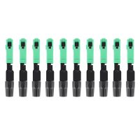 50Pcs Sc/Apc Fiber Optic Connector Embedded Single Mode Component Fiber Optic Quick Connector-Black + Green