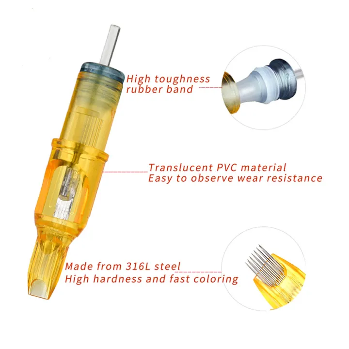 yellow-dragon-cartridge-needleเดินเส้น-อุปกรณ์สัก-สำหรับเครื่องฮอค-เดินเส้น-rl-5ชิ้น