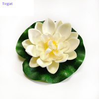 ?【Lowest price】Tirgat เทียมน้ำลอยลิลลี่ EVA Lotus Flower Pond Decor 10cm เทียมโลตัส