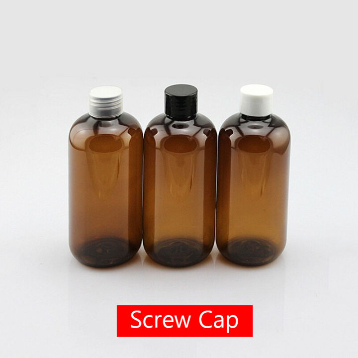 20pcslot-250ml-pet-empty-shampoo-sub-bottling-essential-oils-bottle-amber-plastic-cosmetic-container-lotion-pump-bottles