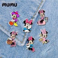 2021 New Minnie Mouse Lapel Pin Cartoon Acrylic Brooches Handmade Epoxy Jewelry Shirt Bag Badge