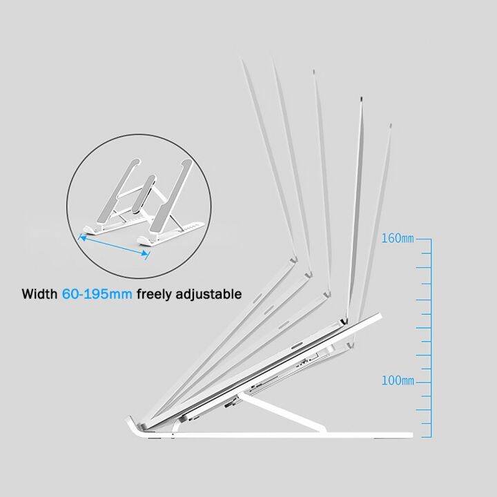 yingke-แล็ปท็อปแบบพกพาพับได้ปรับความสูงได้ฐานรองคอมพิวเตอร์แท่นระบายความร้อนแล็ปท็อปดีไซน์กลวง