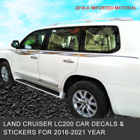 พอดีสำหรับ18-19 Toyota Landcooluze 4000ตัวรถสีบาร์ติดตั้งสำหรับ Land Cruiser 200 Lc200สติกเกอร์รถรูปลอก