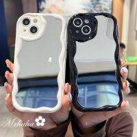 Mrhaha เคสครีมแฟชั่นสำหรับ Huawei Nova 7i 5T 10Pro 6 7 8 9 SE Y90 Y70 P30 P40 P50 Mate 30 40 50 Pro Honor 70 Ins หรูหราคุณภาพสูงเคลือบสีดำและกระจกสีขาวเรียบหรูโทรศัพท์ที่สวยงามฝาครอบป้องกันซิลิโคนกรณี?คลังสินค้าพร้อม