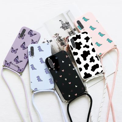 6.7 "สำหรับ Samsung Galaxy A70ดอกไม้ Crossbody สายสร้อยคอ Lanyards เคสโทรศัพท์สำหรับ Samsung 70 SM-A705FN /Ds Soft Moblie Fundas CarterFa